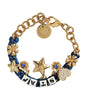 Dolce & Gabbana Gold Tone Brass Chain Star Fashion Bracelet
