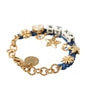 Dolce & Gabbana Gold Tone Brass Chain Star Fashion Bracelet