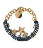 Dolce & Gabbana Gold Tone Brass Chain Star Fashion Bracelet