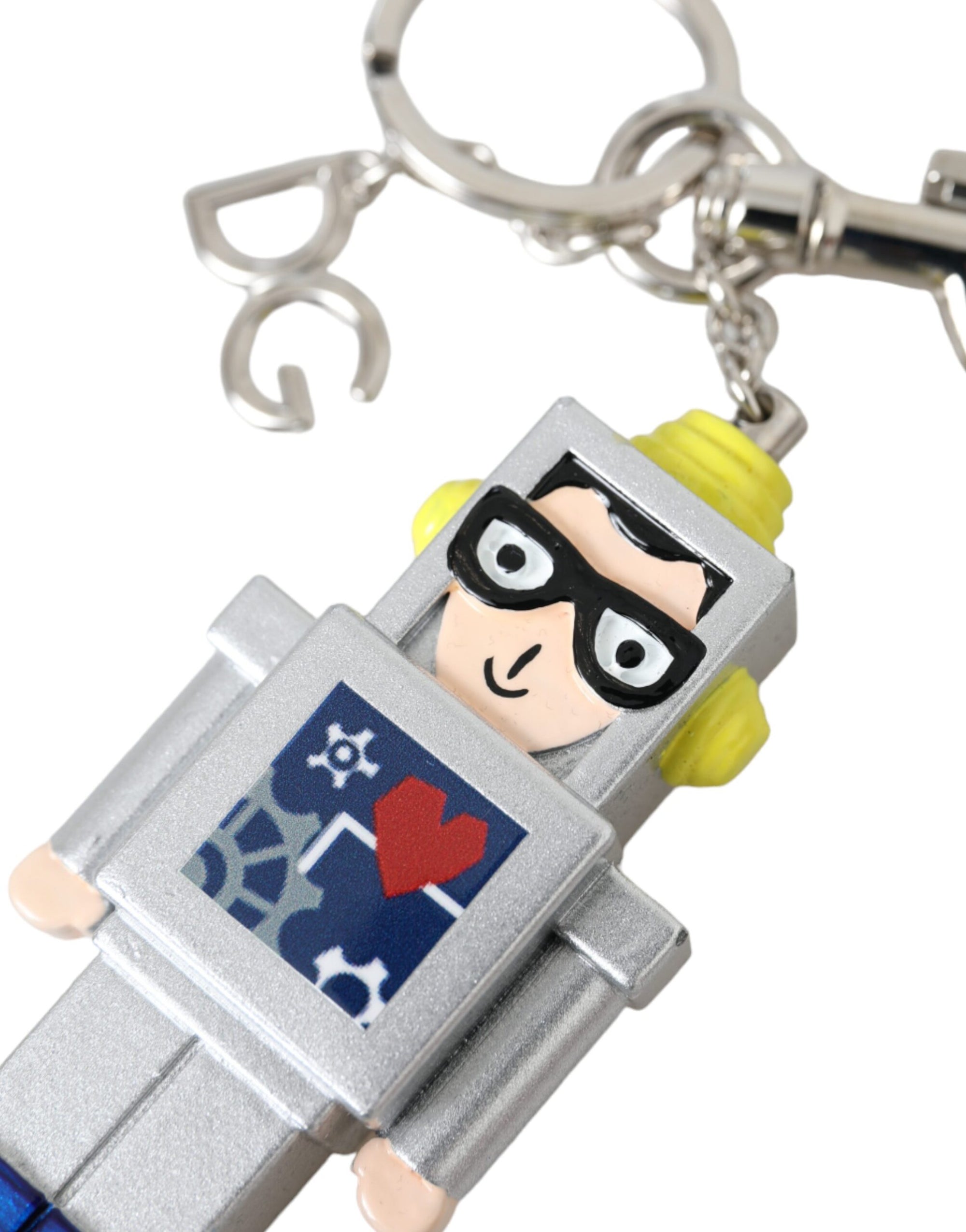 Porte-clés Dolce &amp; Gabbana multicolore avec logo astronaute spatial en métal