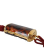 Dolce & Gabbana Brown Leopard Mini Mirror Tassel Make Up Holder Bag
