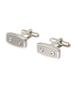 Boutons de manchette Dolce &amp; Gabbana pour homme en métal plaqué argent et laiton