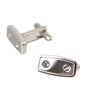 Boutons de manchette Dolce &amp; Gabbana pour homme en métal plaqué argent et laiton