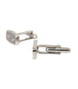 Boutons de manchette Dolce &amp; Gabbana pour homme en métal plaqué argent et laiton