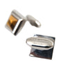 Boutons de manchette Dolce &amp; Gabbana en laiton plaqué argent et cristal