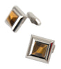 Boutons de manchette Dolce &amp; Gabbana en laiton plaqué argent et cristal