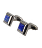 Dolce & Gabbana Silver Plated Brass Pin Crystal Cufflinks