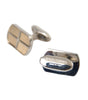 Dolce & Gabbana Silver Gold Plated Metal Brass Pin Cufflinks