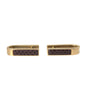 Boutons de manchette Dolce &amp; Gabbana pour homme en laiton plaqué or