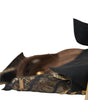 Dolce & Gabbana Black Crystal Button Brown Hair Women Headband Diadem