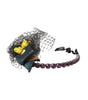 Dolce & Gabbana Black Lemons Sicily Purple Crystal Net Headband Diadem
