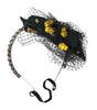 Dolce & Gabbana Black Lemons Sicily Purple Crystal Net Headband Diadem