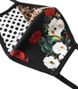 Dolce & Gabbana Multicolor Leopard Floral Elastic Ear Strap Face Mask