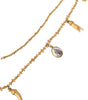 Dolce & Gabbana Gold Tone Chain Brass Charm Statement Sicily Necklace