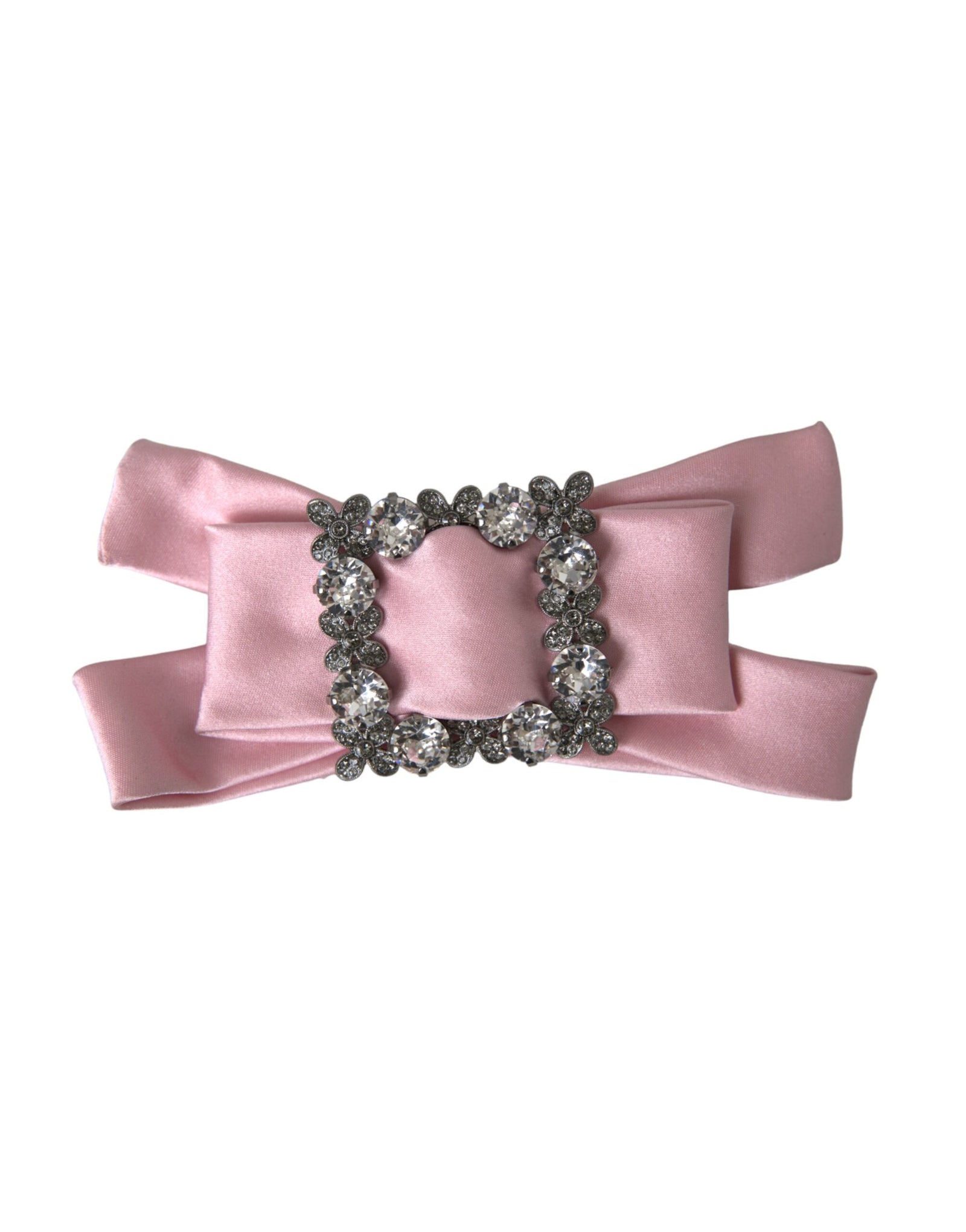Broche à cheveux Dolce & Gabbana en cristal satiné rose