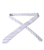 Dolce &amp; Gabbana White Blue Stripes Silk Adjustable Tie