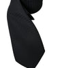 Dolce &amp; Gabbana Black 100% Silk Adjustable Necktie Face Mask