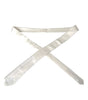 Dolce &amp; Gabbana White Silk Blend Adjustable Tie Men
