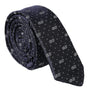 Dolce &amp; Gabbana Blue DG Logo 100% Silk Adjustable Tie