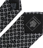 Dolce &amp; Gabbana Black White Patterned Silk Adjustable Men Tie
