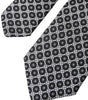 Dolce &amp; Gabbana Black White Patterned Silk Adjustable Men Tie