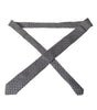 Dolce &amp; Gabbana Black White Patterned Silk Adjustable Men Tie
