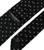 Dolce &amp; Gabbana Black Logo Cotton Blend Adjustable Tie