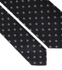 Dolce &amp; Gabbana Black Logo Cotton Blend Adjustable Tie
