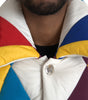 Dolce & Gabbana Multicolor Windbreaker Puffer Jacket Men