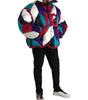Dolce & Gabbana Multicolor Logo Windbreaker Puffer Jacket