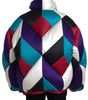 Dolce & Gabbana Multicolor Logo Windbreaker Puffer Jacket