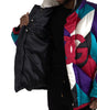 Dolce & Gabbana Multicolor Logo Windbreaker Puffer Jacket