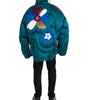 Dolce & Gabbana Multicolor Floral Windbreaker Puffer Jacket