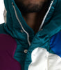 Dolce & Gabbana Multicolor Floral Windbreaker Puffer Jacket