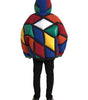 Dolce & Gabbana Multicolor Quilted Hooded Puffer Jacket