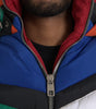 Dolce & Gabbana Multicolor Quilted Hooded Puffer Jacket