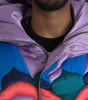 Dolce & Gabbana Multicolor Heart Logo Hooded Puffer Jacket