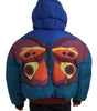 Dolce & Gabbana Multicolor Butterfly Hooded Puffer Jacket