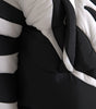 Dolce & Gabbana Black White Stripes Hooded Puffer Jacket