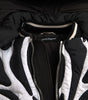Dolce & Gabbana Black White Stripes Hooded Puffer Jacket