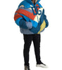 Dolce & Gabbana Multicolor Logo Windbreaker Puffer Jacket