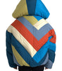 Dolce & Gabbana Multicolor Logo Windbreaker Puffer Jacket