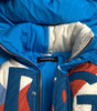 Dolce & Gabbana Multicolor Logo Windbreaker Puffer Jacket