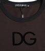 Dolce &amp; Gabbana Brown DG Logo Crewneck Pullover Sweater