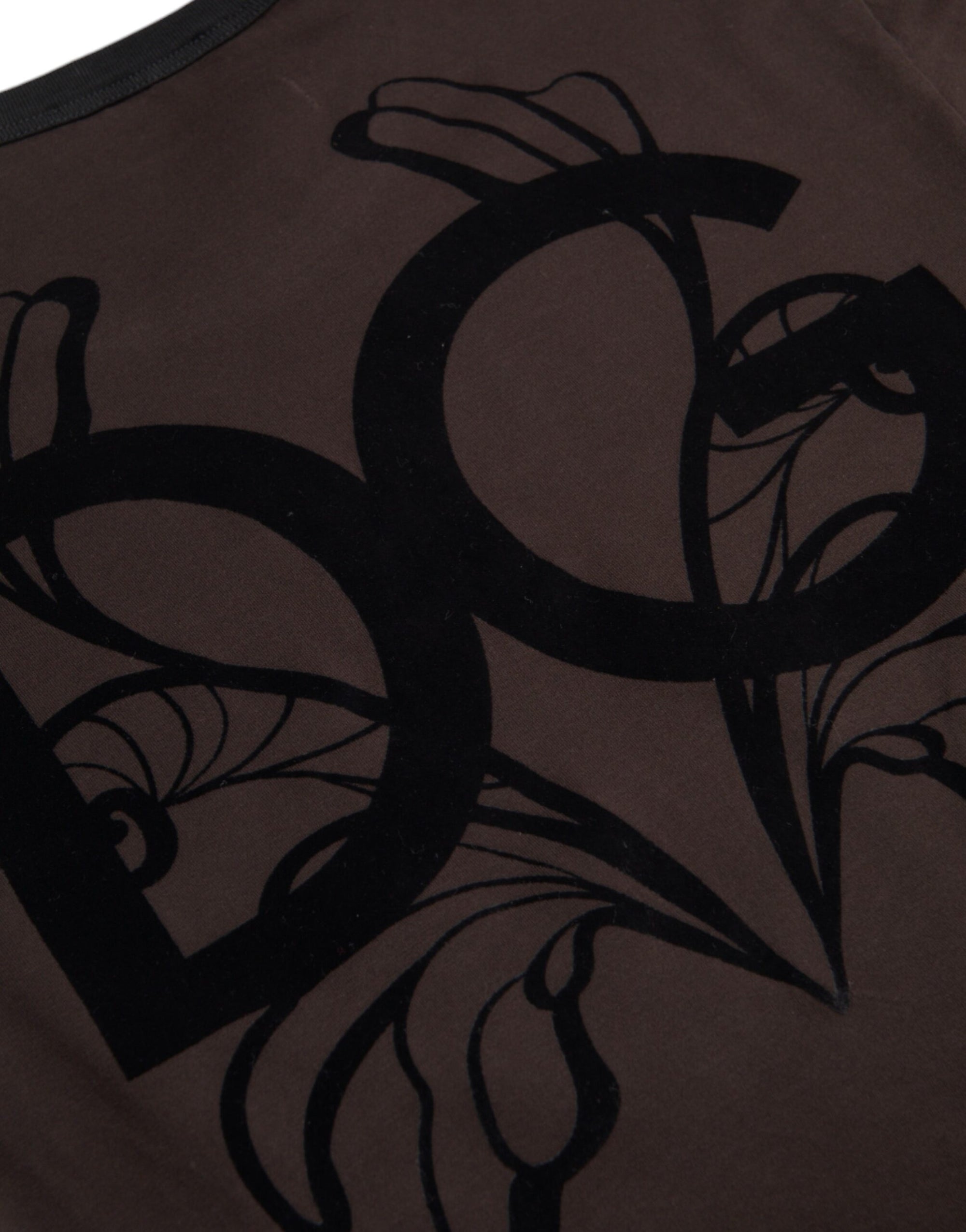 Dolce &amp; Gabbana Brown DG Logo Crewneck Pullover Sweater