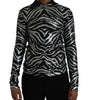 Dolce &amp; Gabbana Black Silver Sequined Polyester Sweater