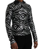 Dolce &amp; Gabbana Black Silver Sequined Polyester Sweater
