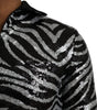 Dolce &amp; Gabbana Black Silver Sequined Polyester Sweater