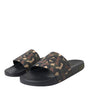 Dolce & Gabbana Multicolor Camouflage Leather Beachwear Men Shoes