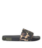 Dolce & Gabbana Multicolor Camouflage Leather Beachwear Men Shoes